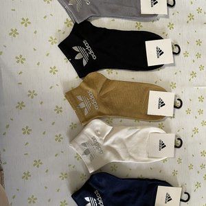 Adidas Yellow white black blue gray socks